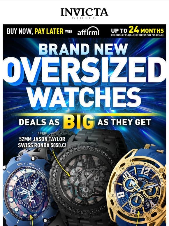 OVERSIZED WATCHES Starting At $29❗️BRAND NEW Styles