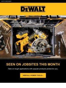 On Jobsites and In Demand