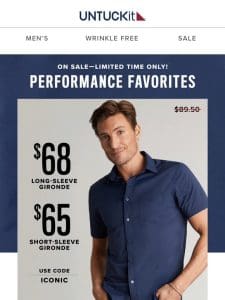 On Now: Performance Shirts From $50