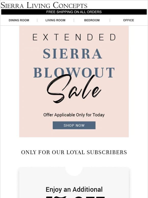 On your demand | Extended Blowout Sale