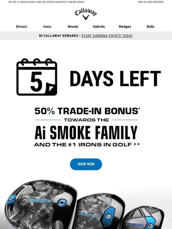 Only 5 Days Left To Take Advantage Of The 50% Trade-In Bonus