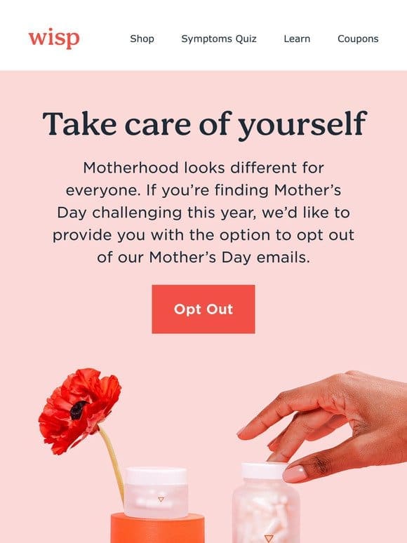 Opt out of Mother’s Day marketing