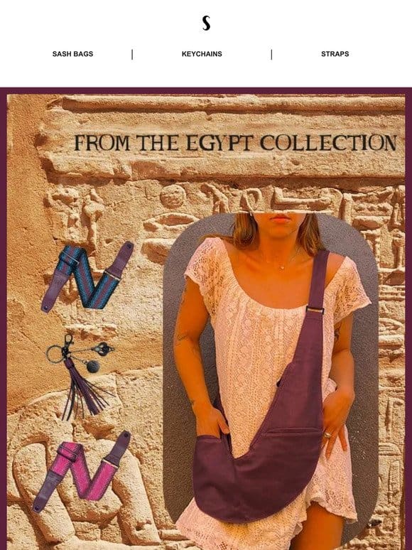 Order a Half Sash in Egypt Collection colors before they sell out!