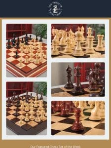 Our Featured Chess Set of the Week – The Benevento Series Luxury Chess Pieces – 4.4″ King