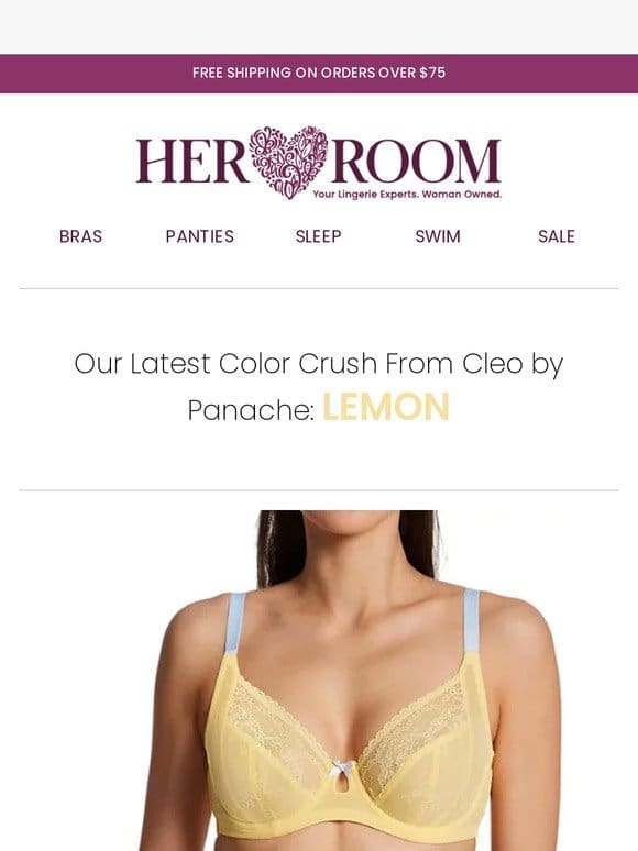 Our Latest Color Crush From Cleo by Panache: Lemon