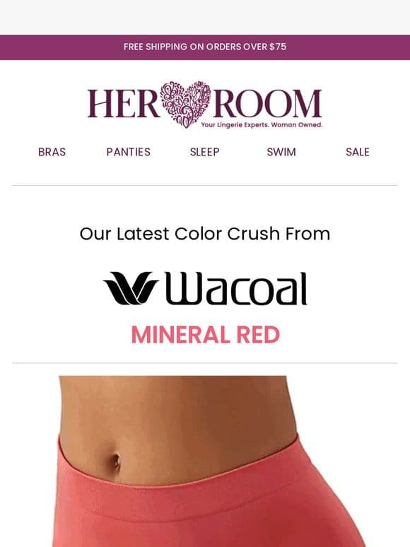 Our Latest Color Crush From Wacoal: Mineral Red