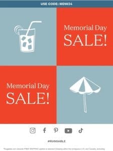 Our Memorial Day Weekend Sale Is STILL On!