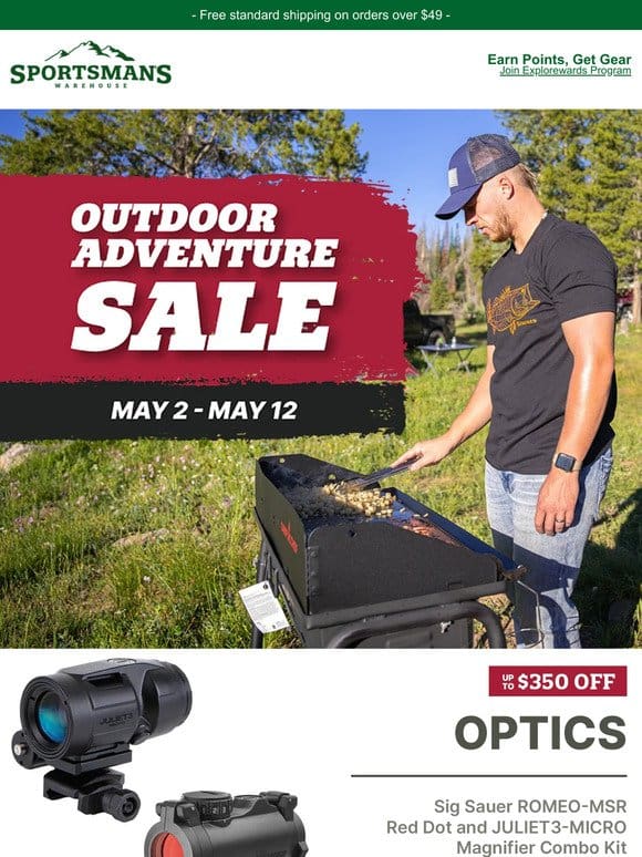 Our Outdoor Adventure Sale Starts Today!