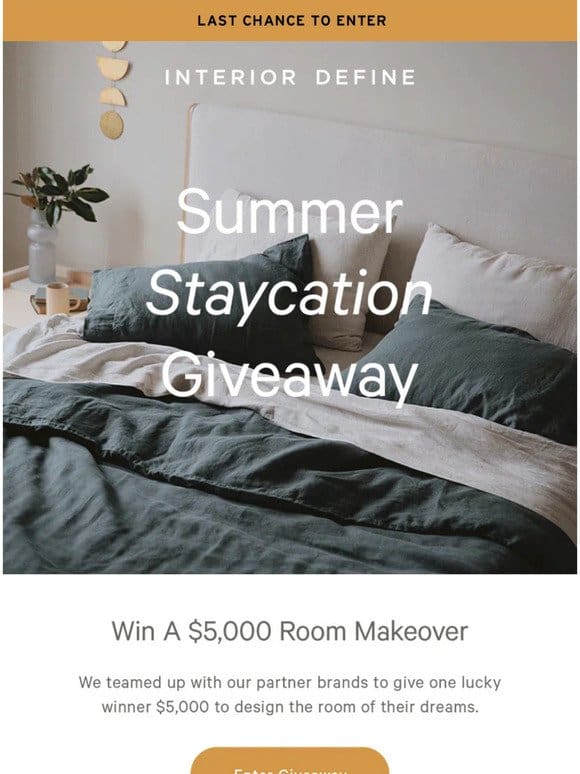 Our Summer Staycation Giveaway closes today!