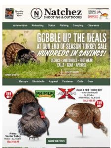 Our Turkey Sale Ends Tomorrow!