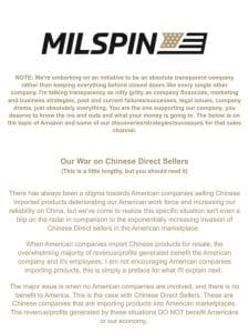 Our War on Chinese Direct Sellers