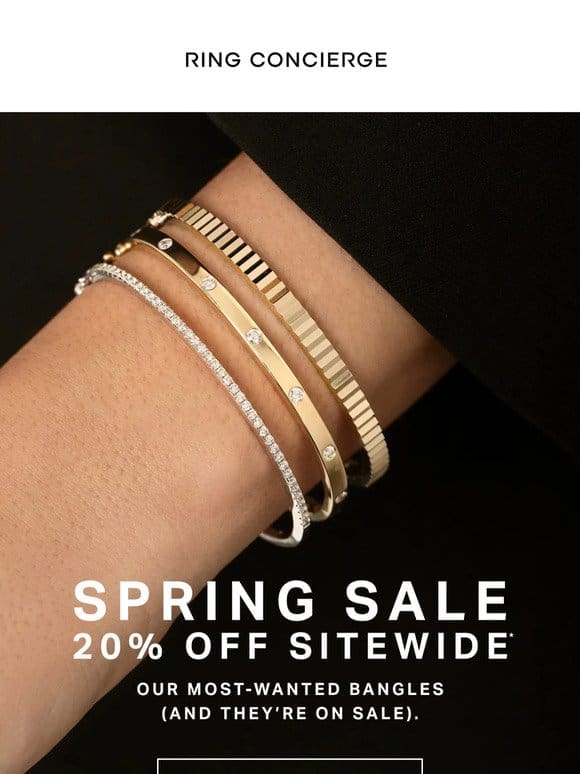 Our most popular bangles? 20% OFF