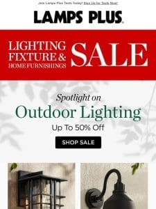Outdoor Lights on Sale! Up to 50% Off