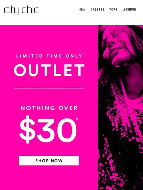 Outlet is ON | Nothing Over $30*