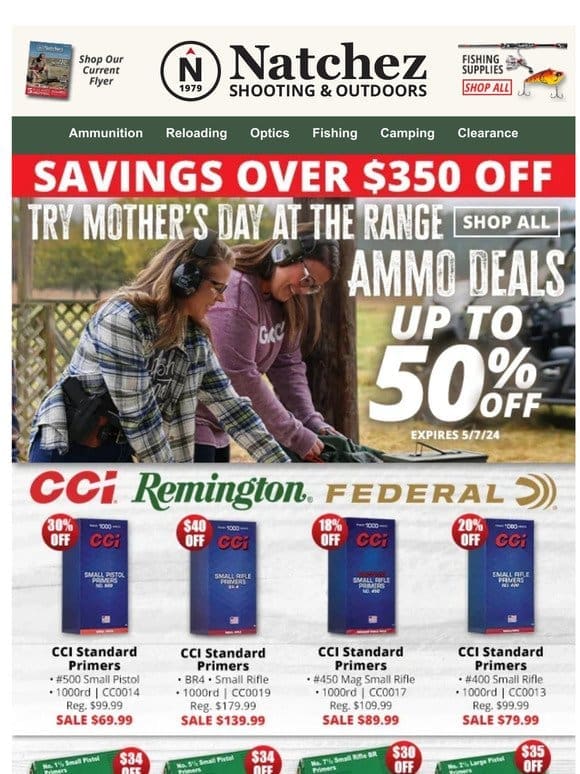 Over $350 Off in Ammo Deals!