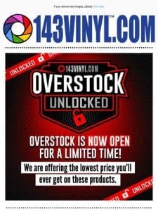 OverStock and 15% off DTF Transfers Happening NOW!