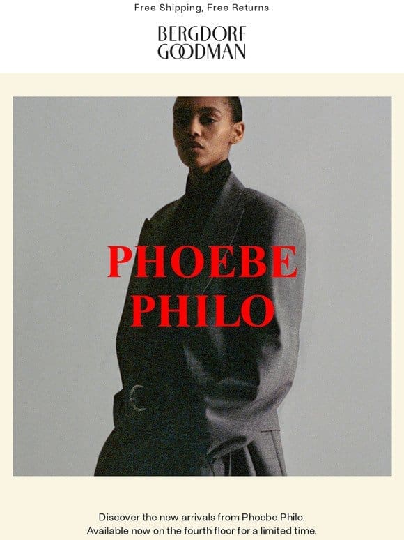 PHOEBE PHILO: New Arrivals， Now Available