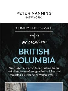 PM on location in British Columbia
