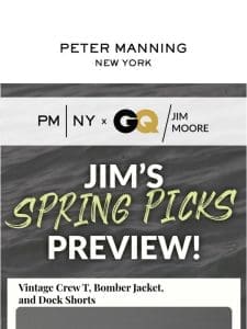 PM x GQ Spring Picks Preview