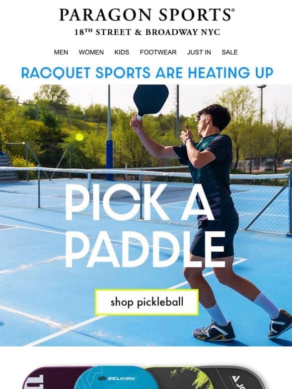 Paddle Up! New Arrivals for All Your Favorite Racquet Sports