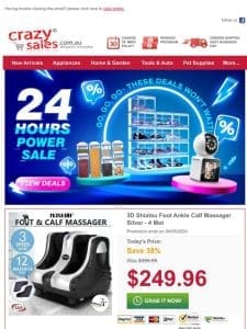 Pamper Your Feet Before They’re Gone! Shiatsu Massagers Just $249.96!