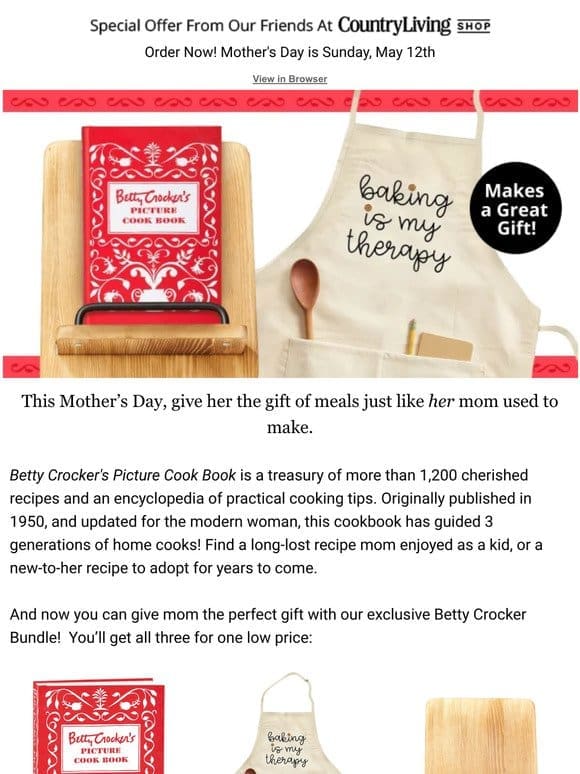 Perfect For Mother’s Day – The Betty Crocker Bundle!