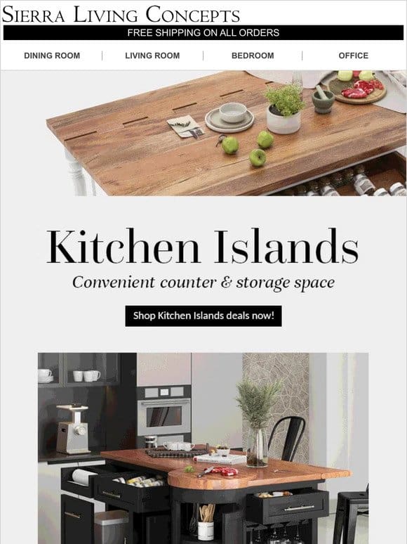 Perfect Kitchen Islands for Homemaker