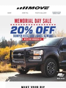 Personalize Your Bumper Kit & Save 20%!