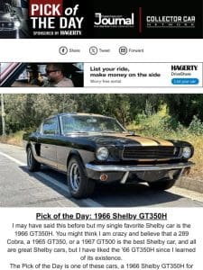 Pick of the Day: 1966 Shelby GT350H