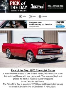Pick of the Day: 1970 Chevrolet Blazer