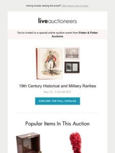 Potter & Potter Auctions | 19th Century Historical and Military Rarities