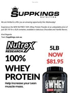 Power Up Your Training with Nutrex WHEY