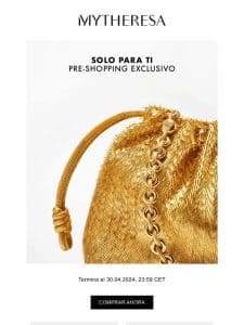 Pre-Shopping exclusivo: Loewe， Gucci， Versace