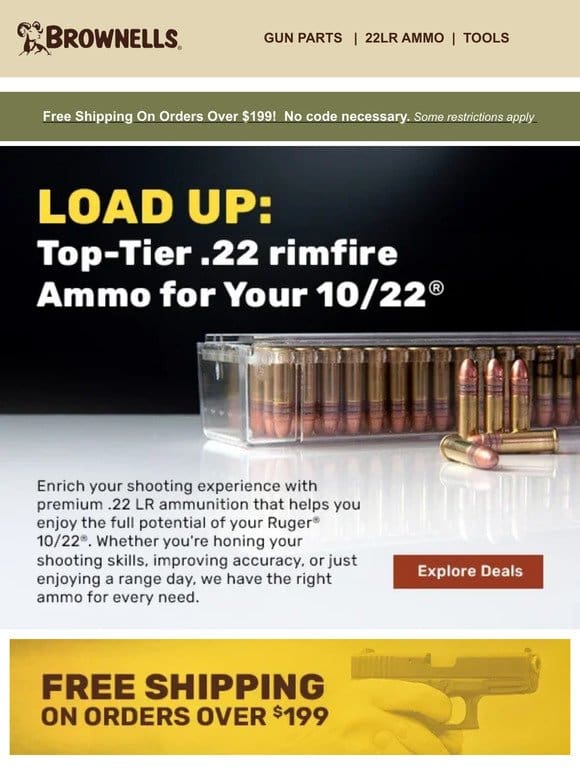 Premium .22LR Ammo from the brands you trust!