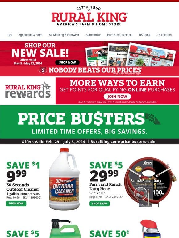 Price Busters Alert: Unbeatable Deals on Outdoor Essentials & More!
