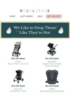 Price Drops on Cybex， Bugaboo， Skip Hop and More!