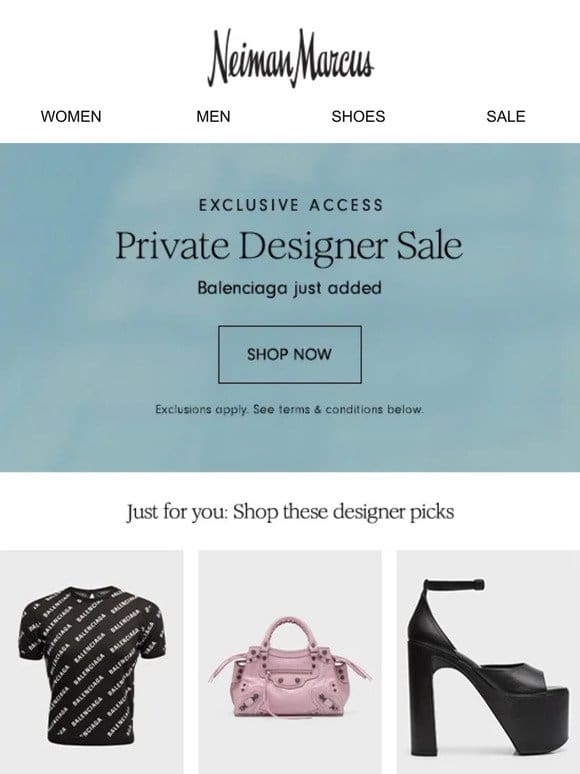 Private Designer Sale: Shop Balenciaga