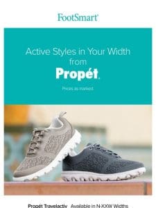 Propét: Active Styles In Your Width