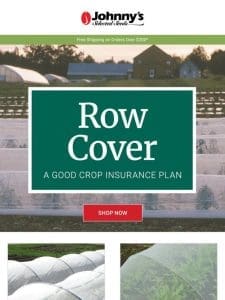 Protect Your Plants with Row Cover