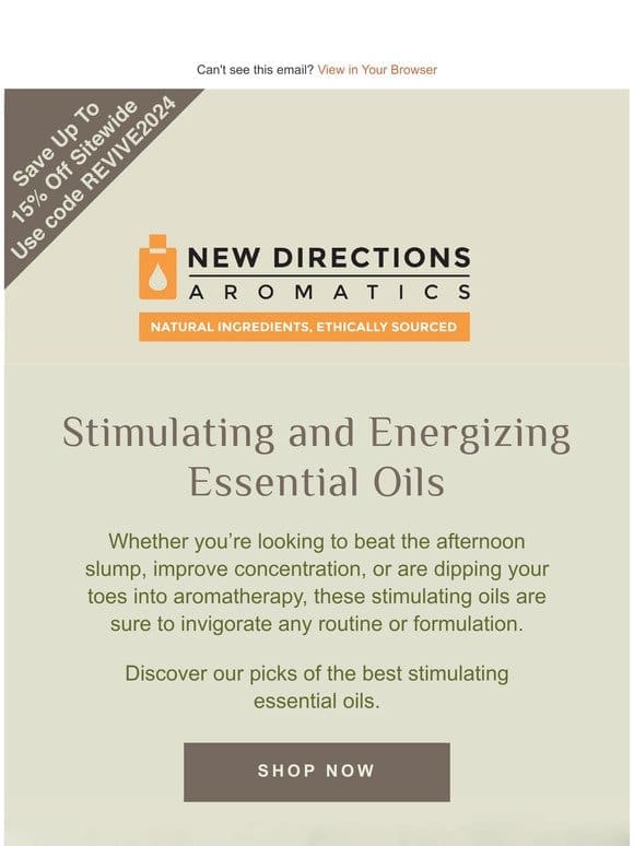 Put a Spring in Your Step with Stimulating Essential Oils