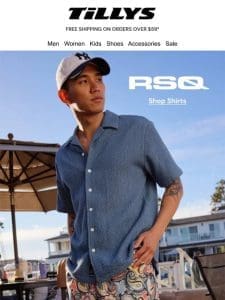 RSQ Button Up Shirts & Shorts | Ready for Sunny Days