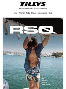 RSQ Swim Shorts and The Best Tees