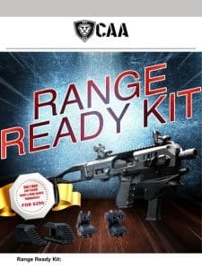 Range Ready Kit: MCK Gen 2 + Thumbrest + Sights for $299