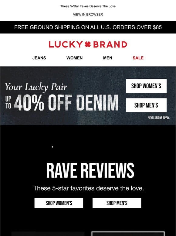 ? Rave Reviews ? (AND Up To 40% Off Jeans)