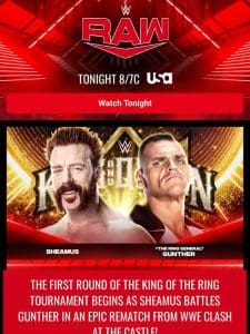 Raw Preview: The King and Queen of the Ring Tournaments begin tonight!