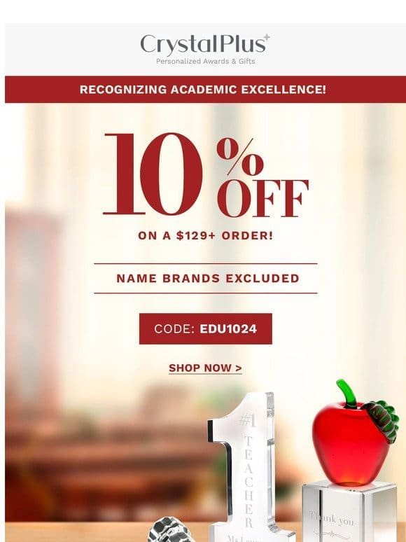 Recognize Academic Excellence with Personalized Awards ?