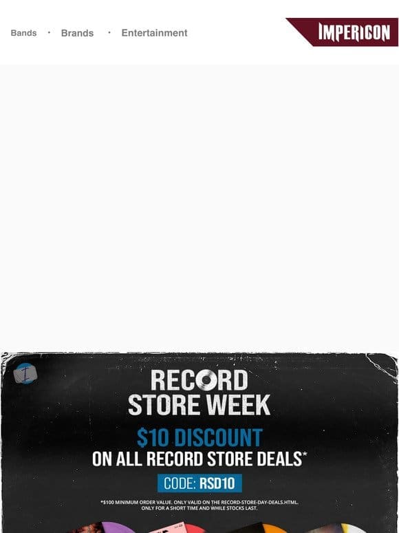 ? Record Store Day: Secure $10 discount