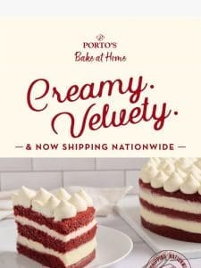 Red Velvet Cake Now Shipping Nationwide