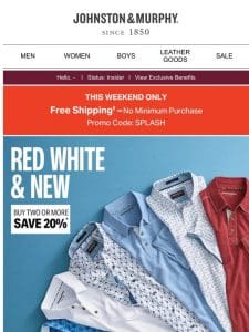 Red White & New | Shop Sale + FREE Shipping