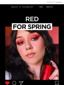 Red for Spring? Groundbreaking， Indeed